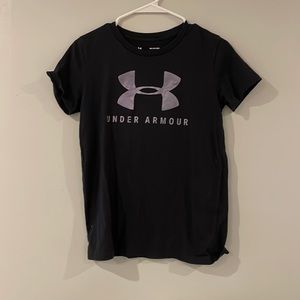 Under armour black and purple the classic tee